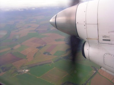 Flying Across Northern Scotland.